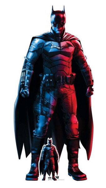 Batman Pappaufsteller Robert Pattinson Red Blue