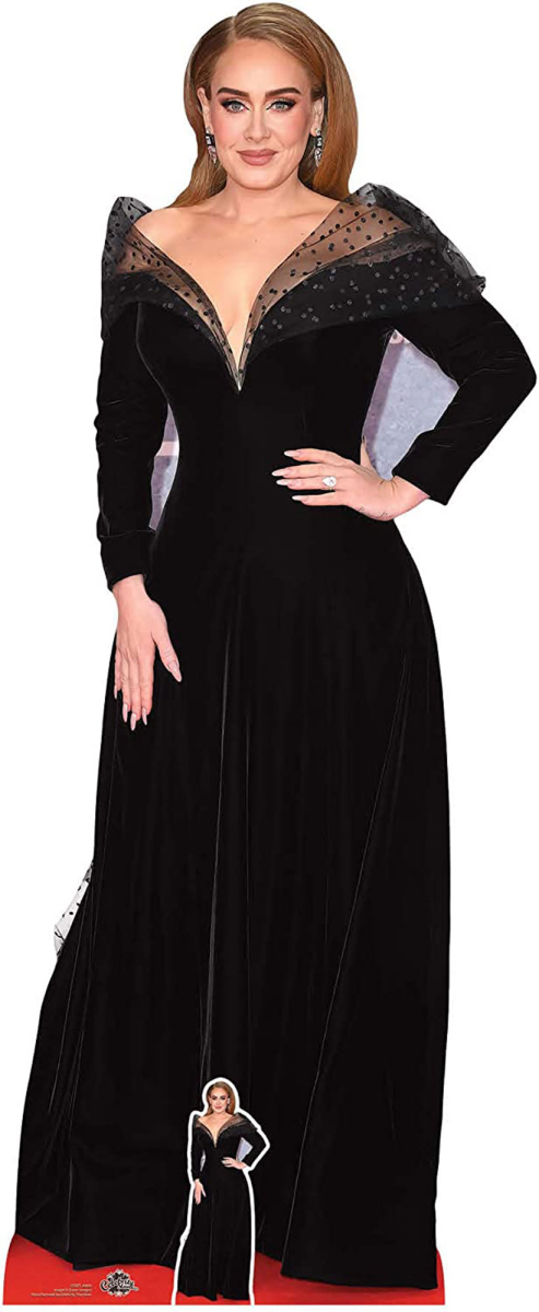 Lebensgroßer Adele Pappaufsteller - Velvet Edition Für Partys & Events