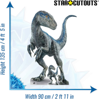 Jurassic World Pappaufsteller Mother Blue Raptor