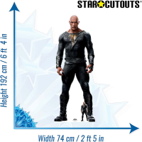 Black Adam Pappaufsteller Dwayne Johnson Pappaufsteller