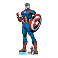 Captain America Pappaufsteller Super Hero