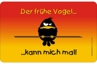 Der frühe Vogel - Frühstücksbrettchen -...